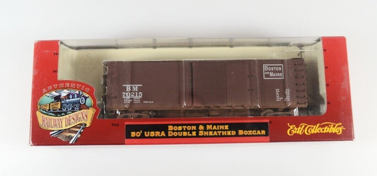 Ertl 4987 HO Scale Boston & Maine 50' USRA Double Sheathed Boxcar Road #70215
