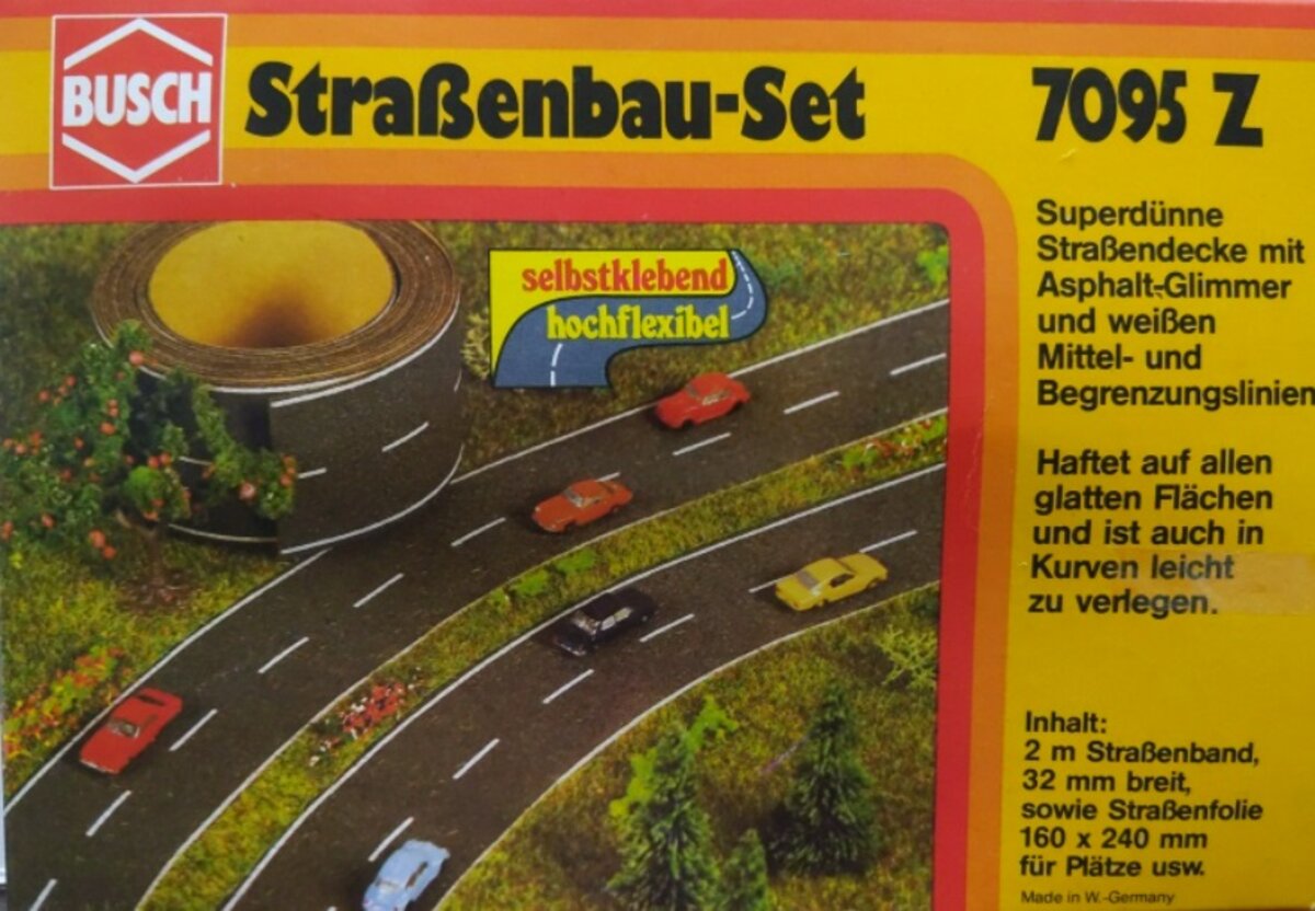 Busch 7095 Z Scale Road Construction 2 m. Strap x 32 mm Wide