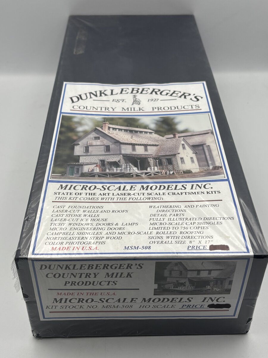 Micro-Scale Models MSM-508 HO Dunkleberger's Counrty Milk Products Building Kit