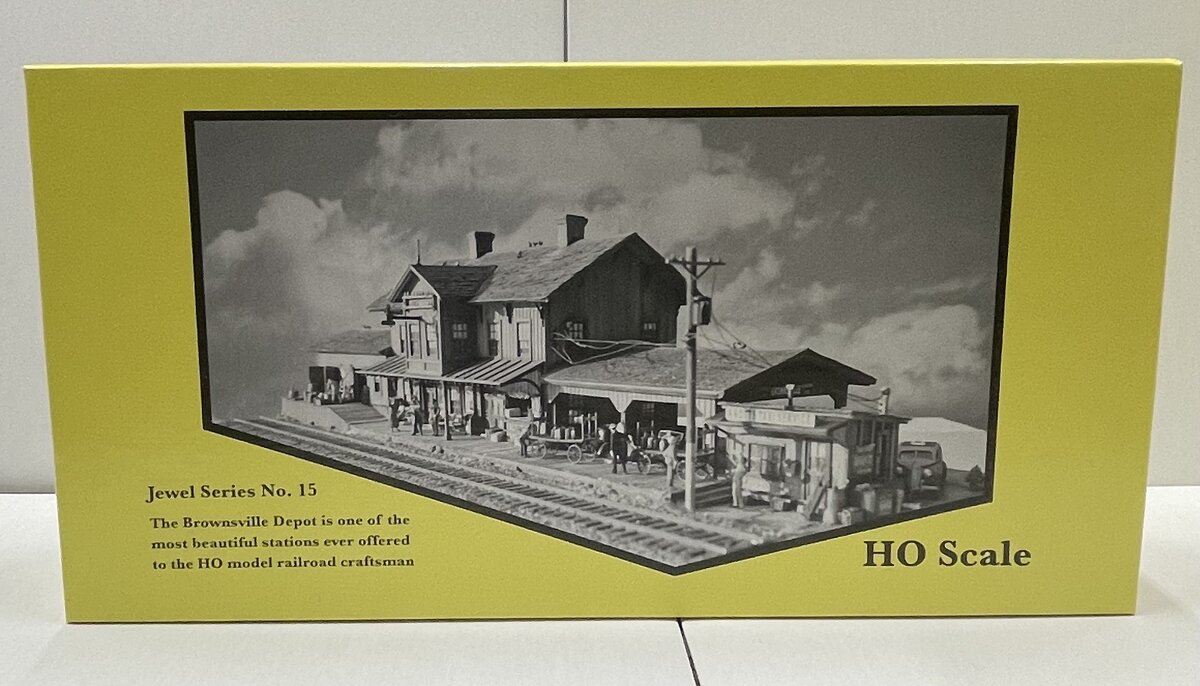 Fine Scale Miniatures 15 HO Scale Brownsville Depot Laser-Cut Building Kit