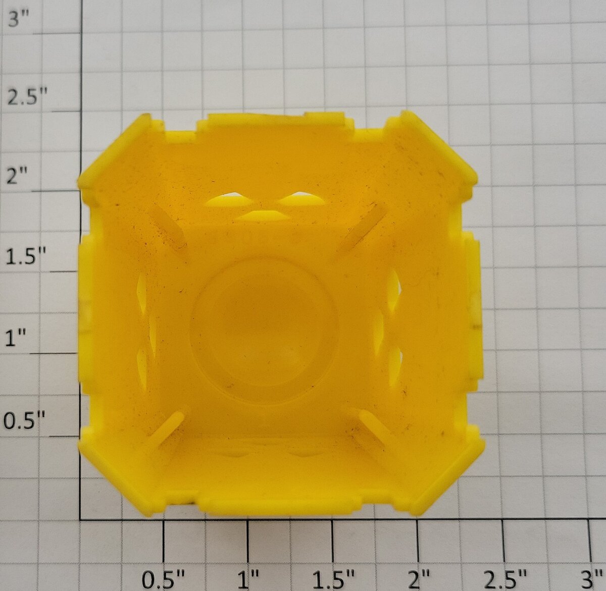 Lionel 9234-25X Blank Yellow Radioactive Canister Shell