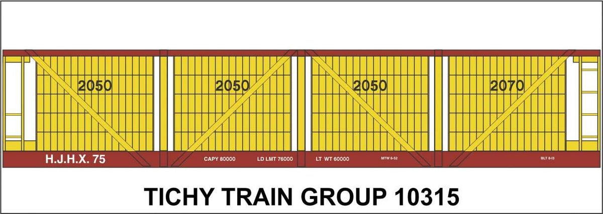 Tichy 10315 HO H.J.Heinz 1913 Pickle Car Decal Sheet