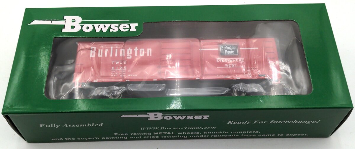 Bowser 42838 Ho 40'Steel Side Boxcar RTR Burl 8129