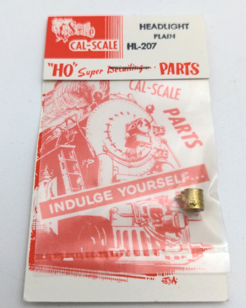 Cal-Scale 190-207 HO Scale Headlight Plain Brass Castings Part