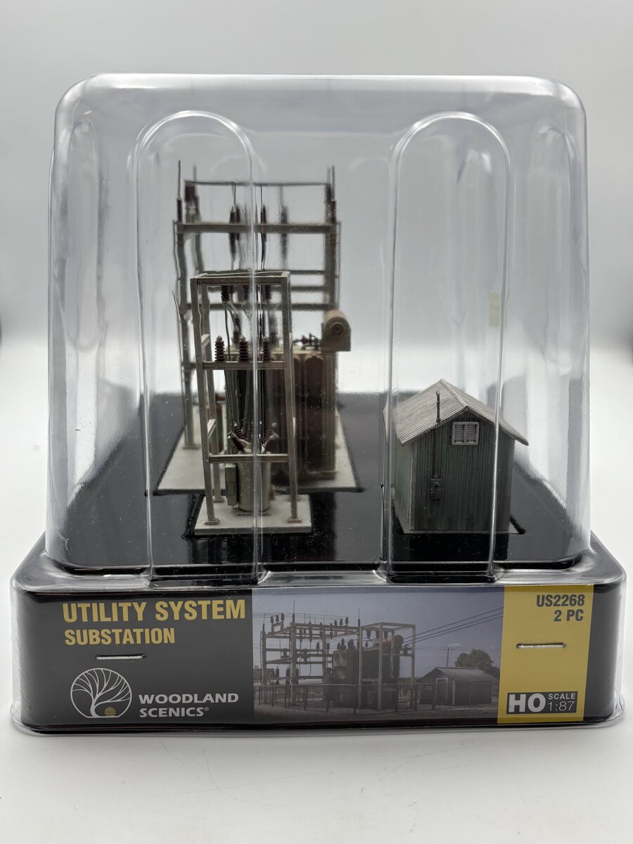 Woodland Scenics US2268 HO Scale Assembled Substation Utility System Pre-Built