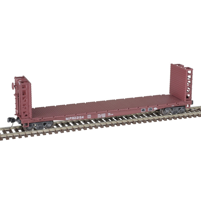 Atlas 50005803 N Missouri Pacific RTR 48' GSI Bulkhead Flat Car #822154
