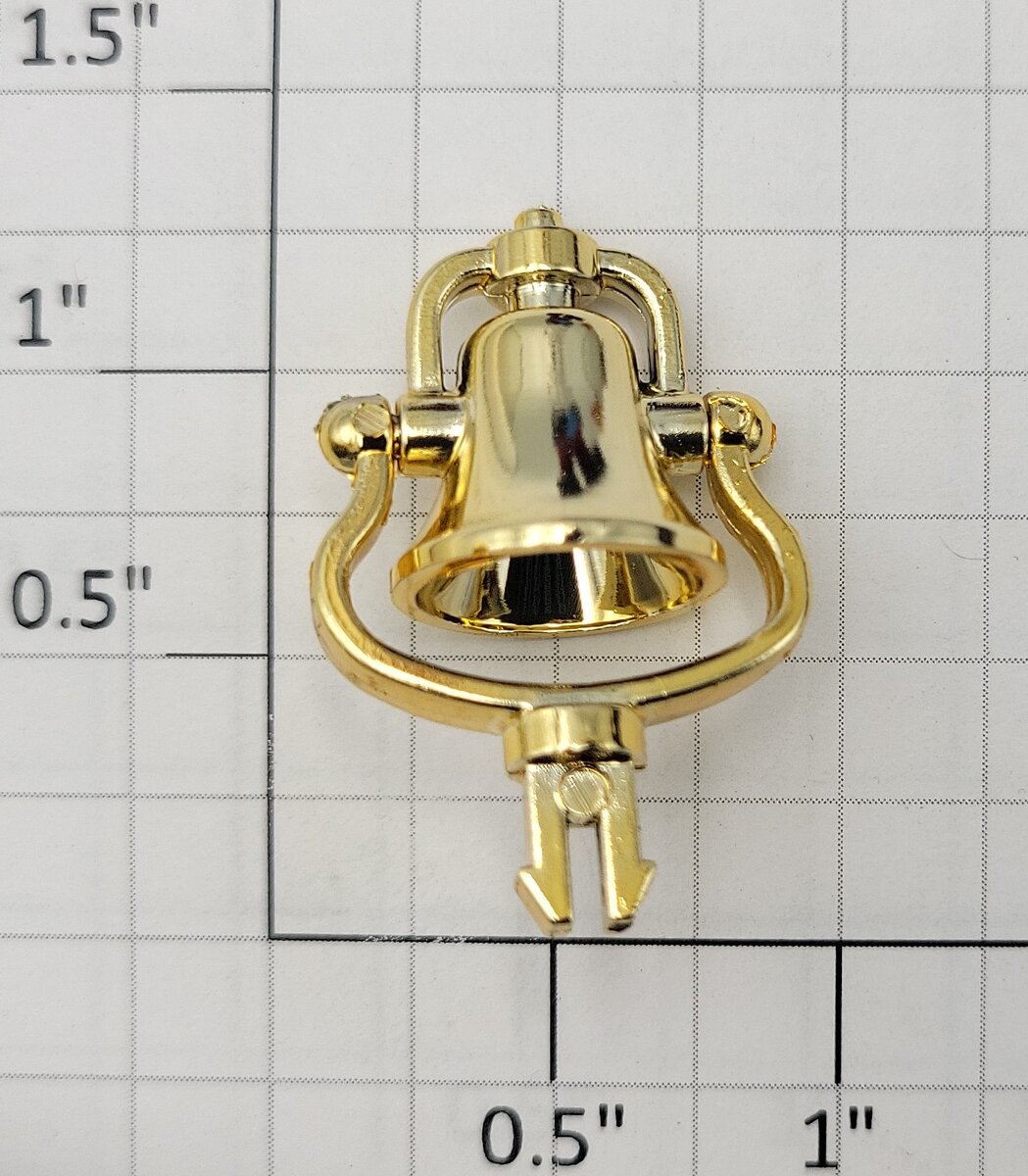 LGB 1045-15 Gold Plastic Ornamental Bell
