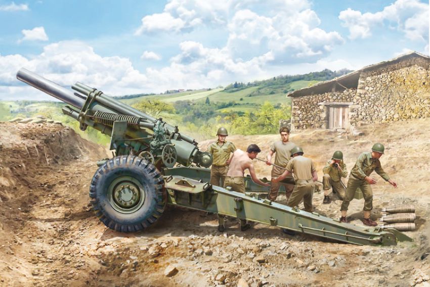 Italeri 6581 1:35 M1 155mm Howitzer Military Vehicle Model Kit