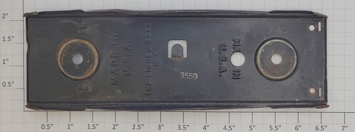 Lionel 3559-13 Prewar Black Tinplate Operating Coal Dump Car Frame