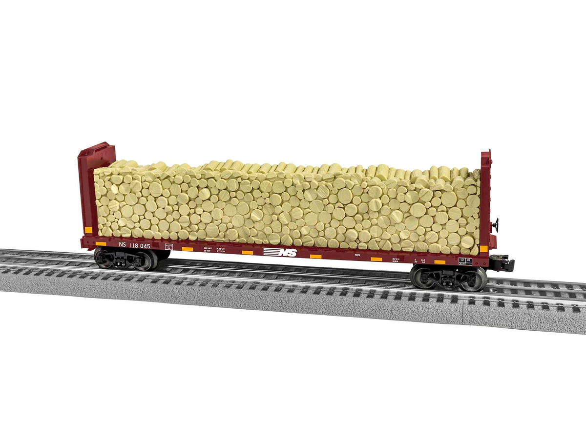 Lionel 2043113 O Norfolk Southern Bulkhead Flatcar #118045