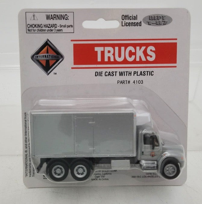 Boley 4103-66 1:87 Scale Dept 1-87 International Silver Box Truck Diecast