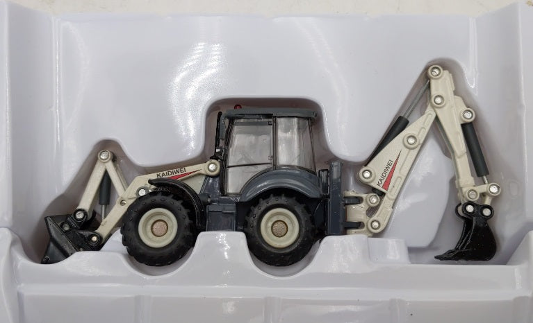 Menards 279-3938 O / 1:50 Diecast Kaidiwei Backhoe Loader Construction Vehicle
