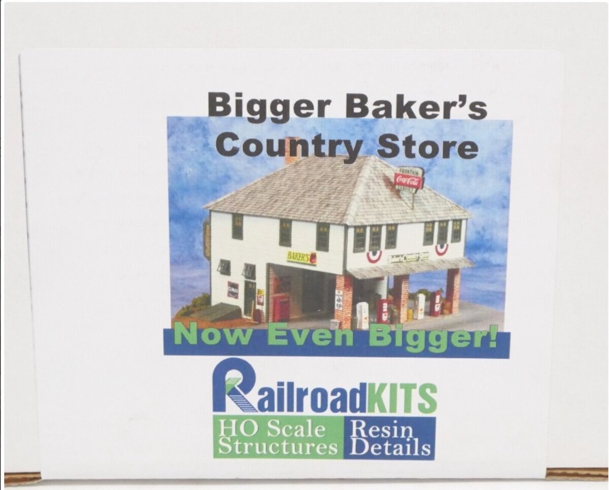 Railroad Kits HO Scale Baker's Country Store Resin Details Building Kit
