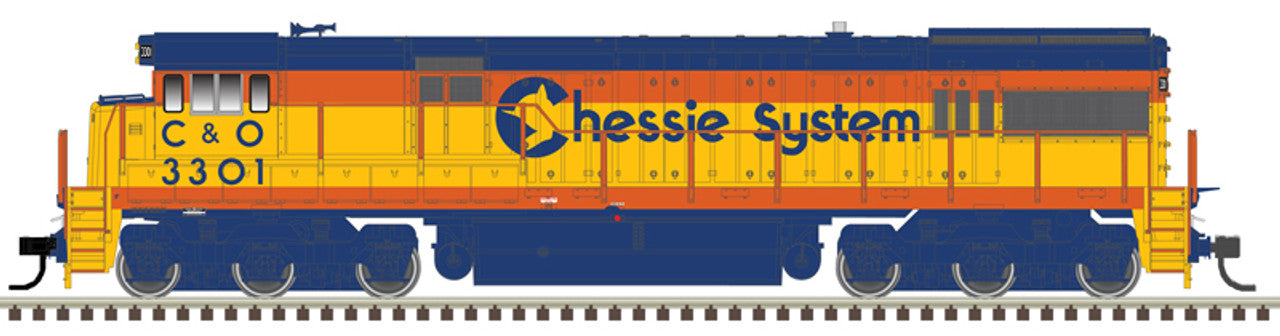 Atlas 10003901 HO Chessie System U30C Diesel Locomotive Standard DC #3301