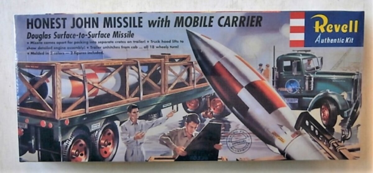 Revell H-1821:169 1:54 Honest John Missile with Mobile Carrier Plastic Model Kit