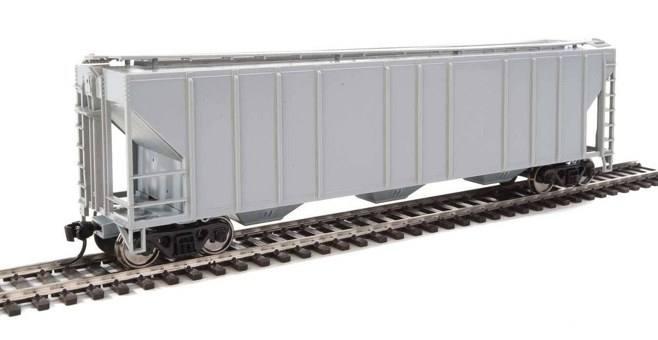 Walthers 910-7450 HO Undecorated 54' PS 4427 CD 3-Bay Covered Hopper RTR