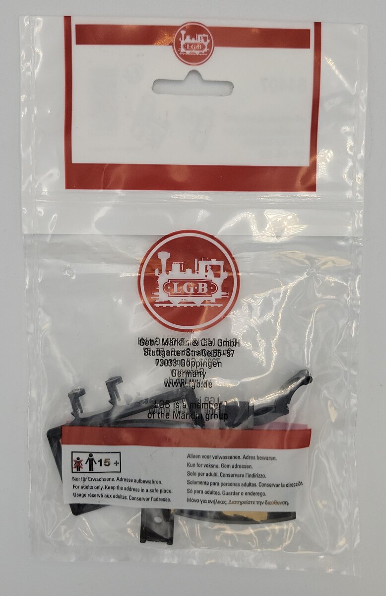LGB 64407 G Gauge Hook and Loop Coupler Set without Screws in Factory Package