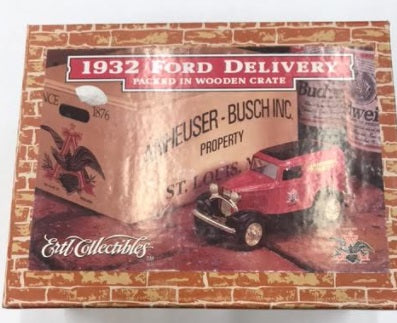 Ertl H869 1:24 1932 Ford Delivery Packed in Wooden Crate Truck
