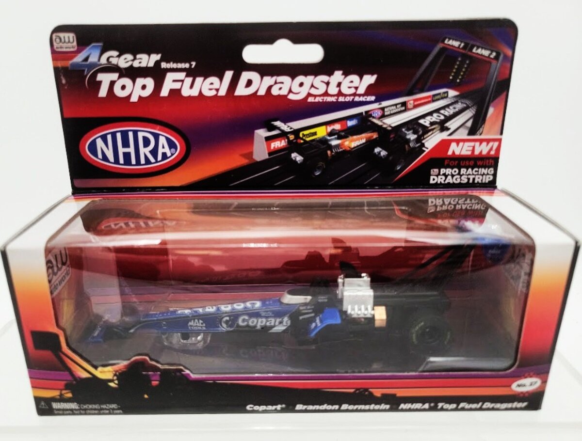 Auto World 37 HO Scale Brandon Bernstein Copart Top Fuel Dragster Slot Car