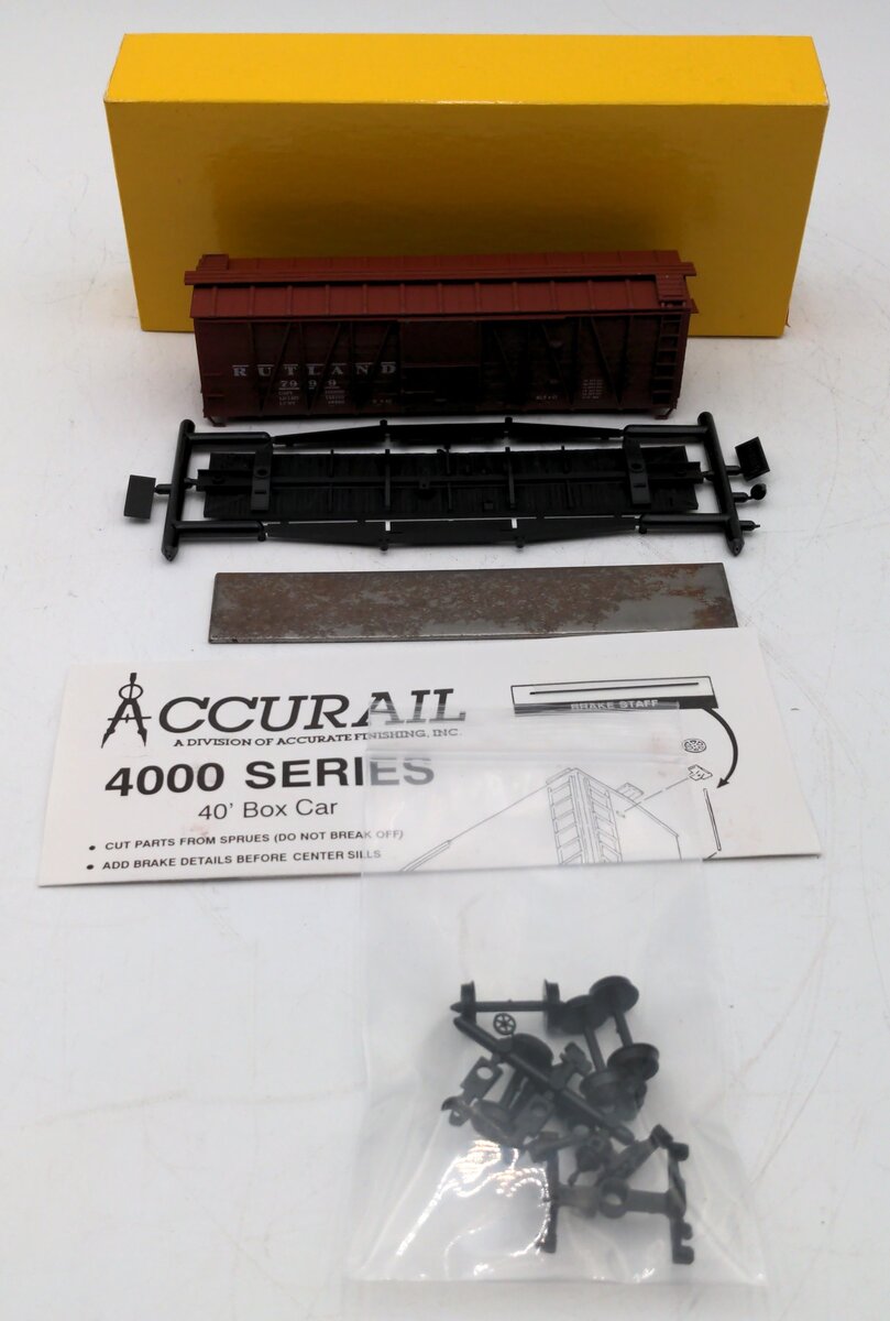 Accurail 4009 HO Scale Rutland 40' Boxcar Kit