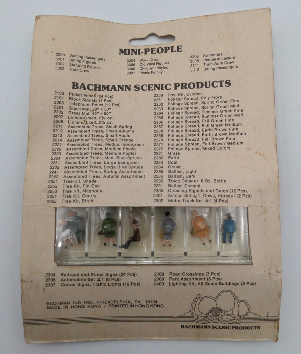 IHC 42-3312 HO Sitting Passenger Figure (Pack of 6)