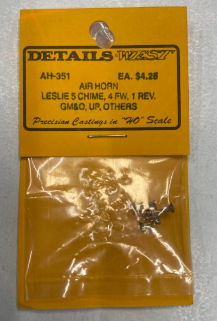 Details West 351 HO Leslie Five-Chime 4 Forward Bells & 1 Reversed Air Horn