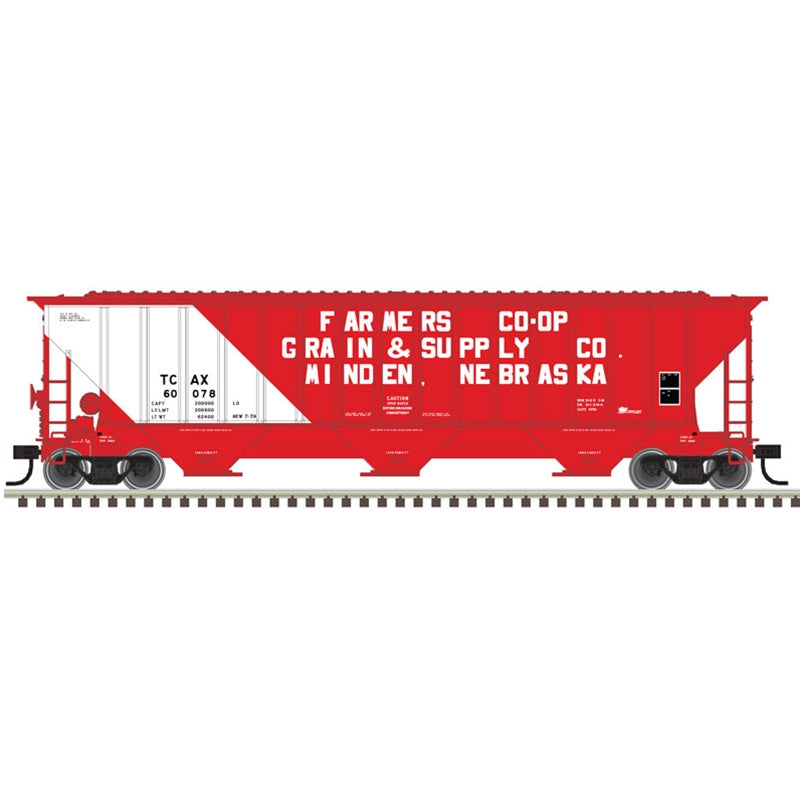 Atlas 50005933 N TCAX Trainman Thrall 4750 Covered Hopper #60073