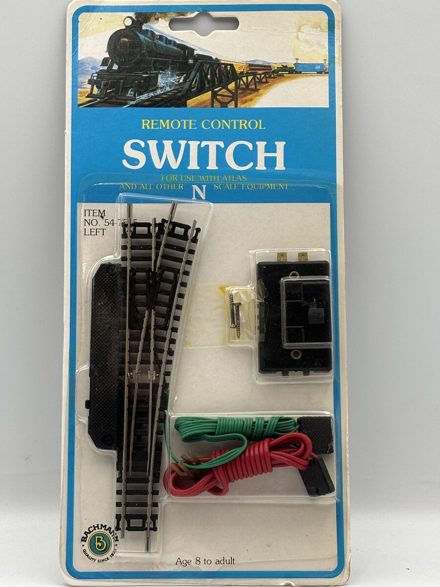 Bachmann 54-7565 N Right Hand Remote Control Switch Turnout