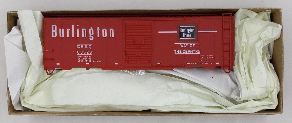 Accurail 3510.9.9 HO Scale Chicago, Burlington and, Quincy 40' AAR Steel Boxcar
