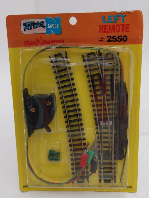 Atlas 2550 N Scale Left Hand Remote Snap Switch Turnout