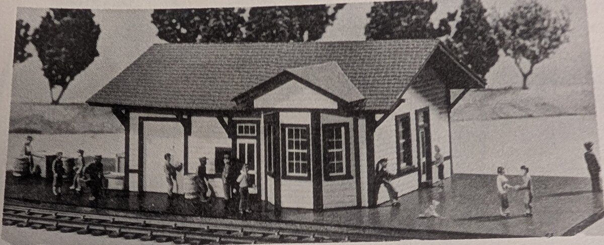 California Model Co 504 HO Standard R.R. Station Building Kit