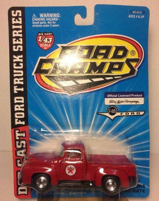 Road Champs 6423 1:43 Red Texaco Ford F-100 Truck