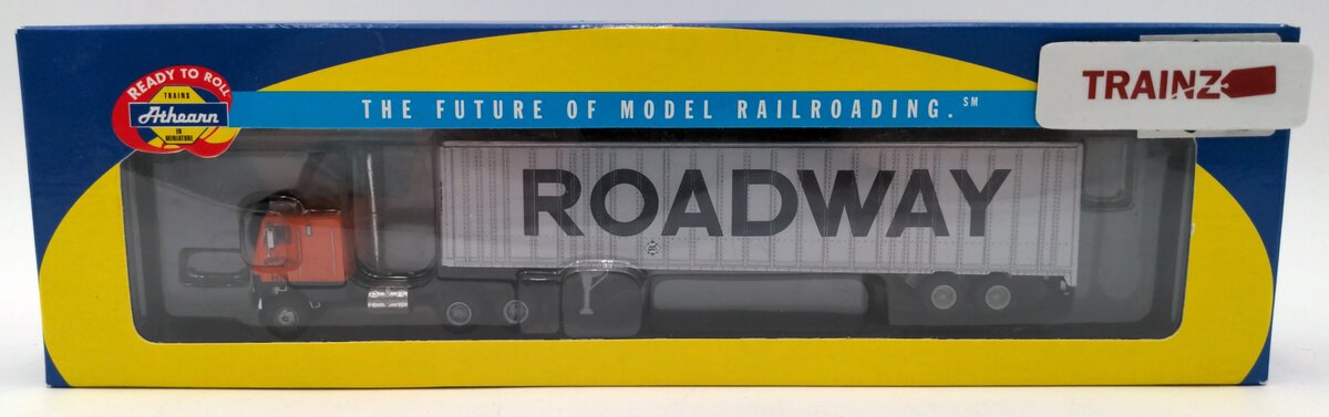Athearn 91085 HO Scale Roadway 48' Wedge Trailer and Freightliner