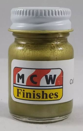 MCW Finishes 1412E Carburetor Green/Gold Enamel Paint - 1/2 oz. Bottle