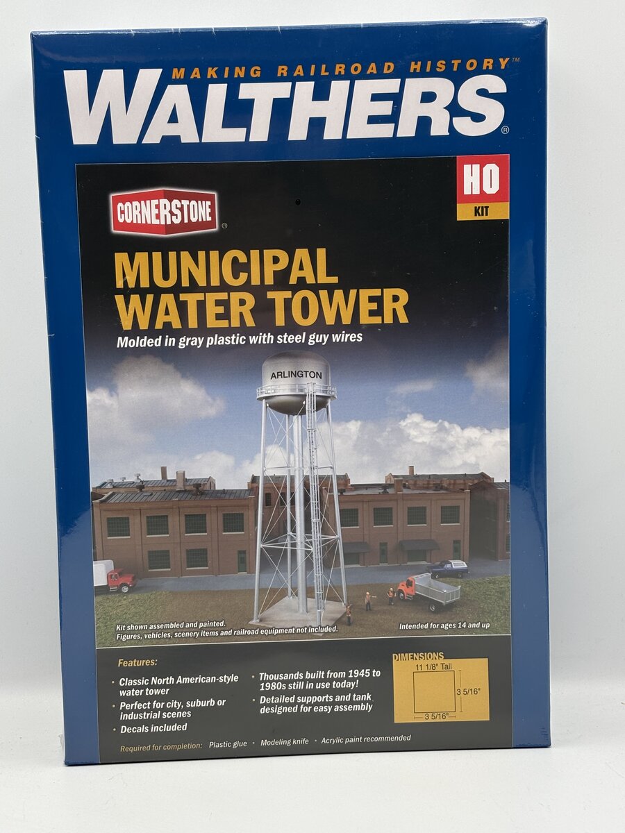 Walthers 933-3550 HO Municipal Water Tower Kit