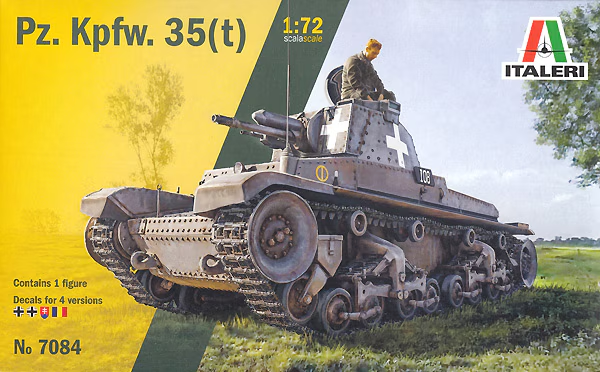 Italeri 7084 1:72 Pz.Kpfw. 35(T) Military Tank Model Kit