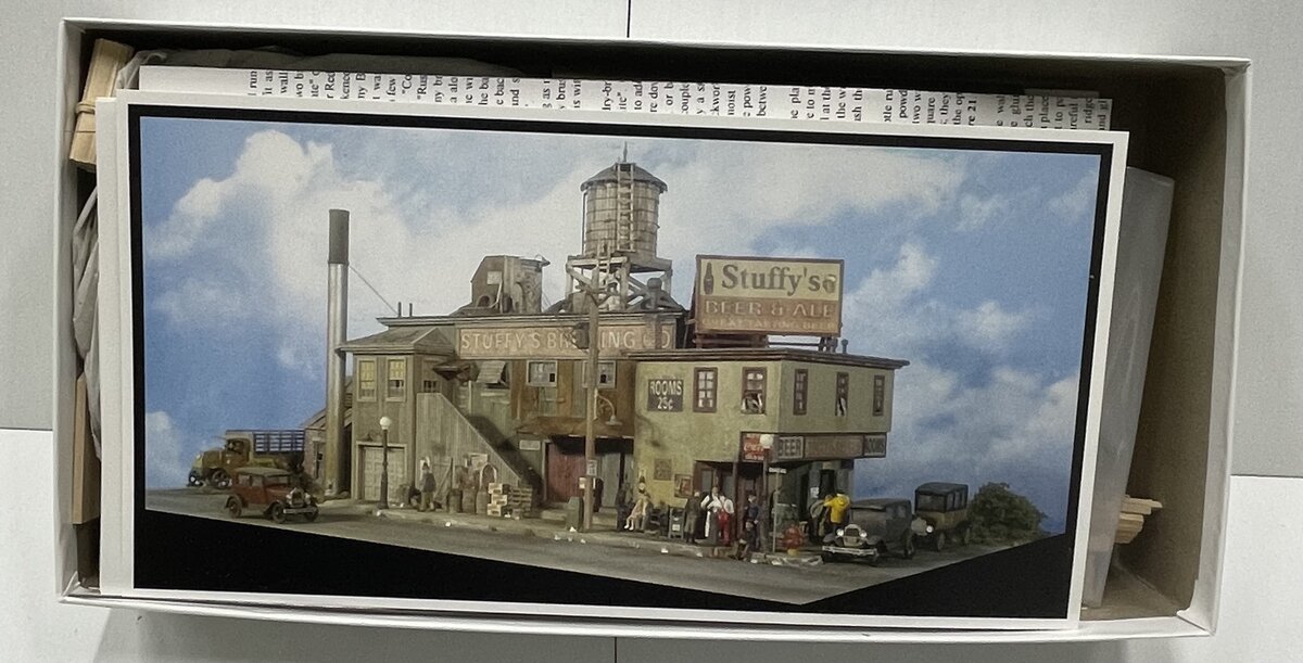 Fine Scale Miniatures 3 HO Scale Stuffy's Brewing Co. Laser-Cut Building Kit