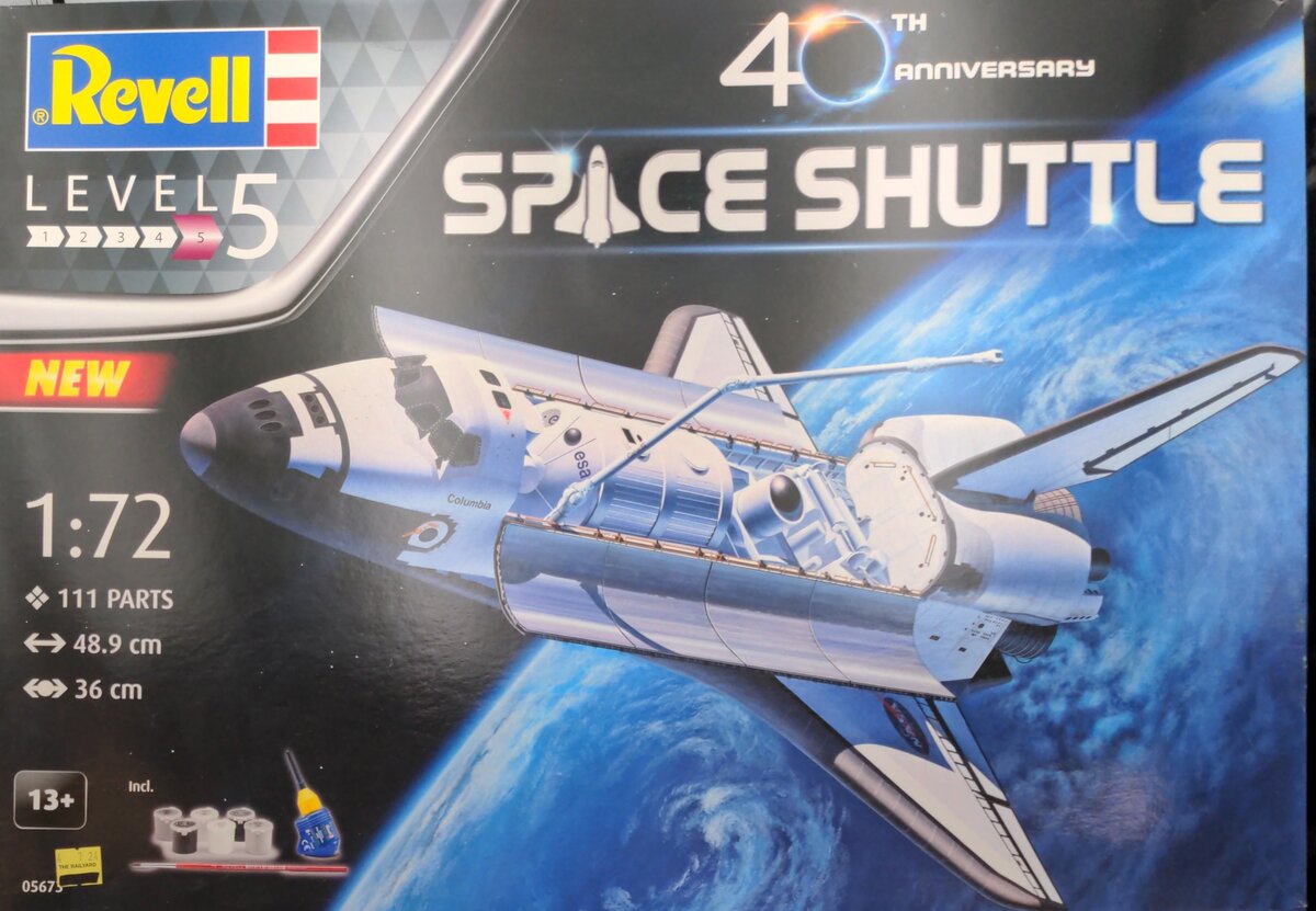 Revell 80-5673 1:72 NASA Space Shuttle 40th Anniversary Plastic Model Kit