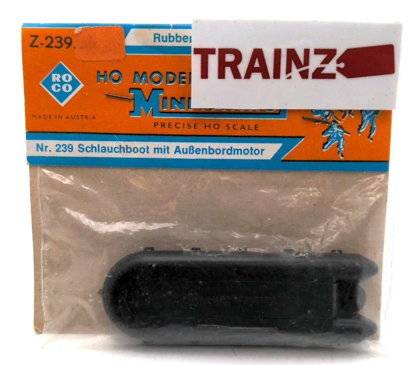 Roco Z-239 HO Minitanks Rubber Dinghy w/ Outboard Engine