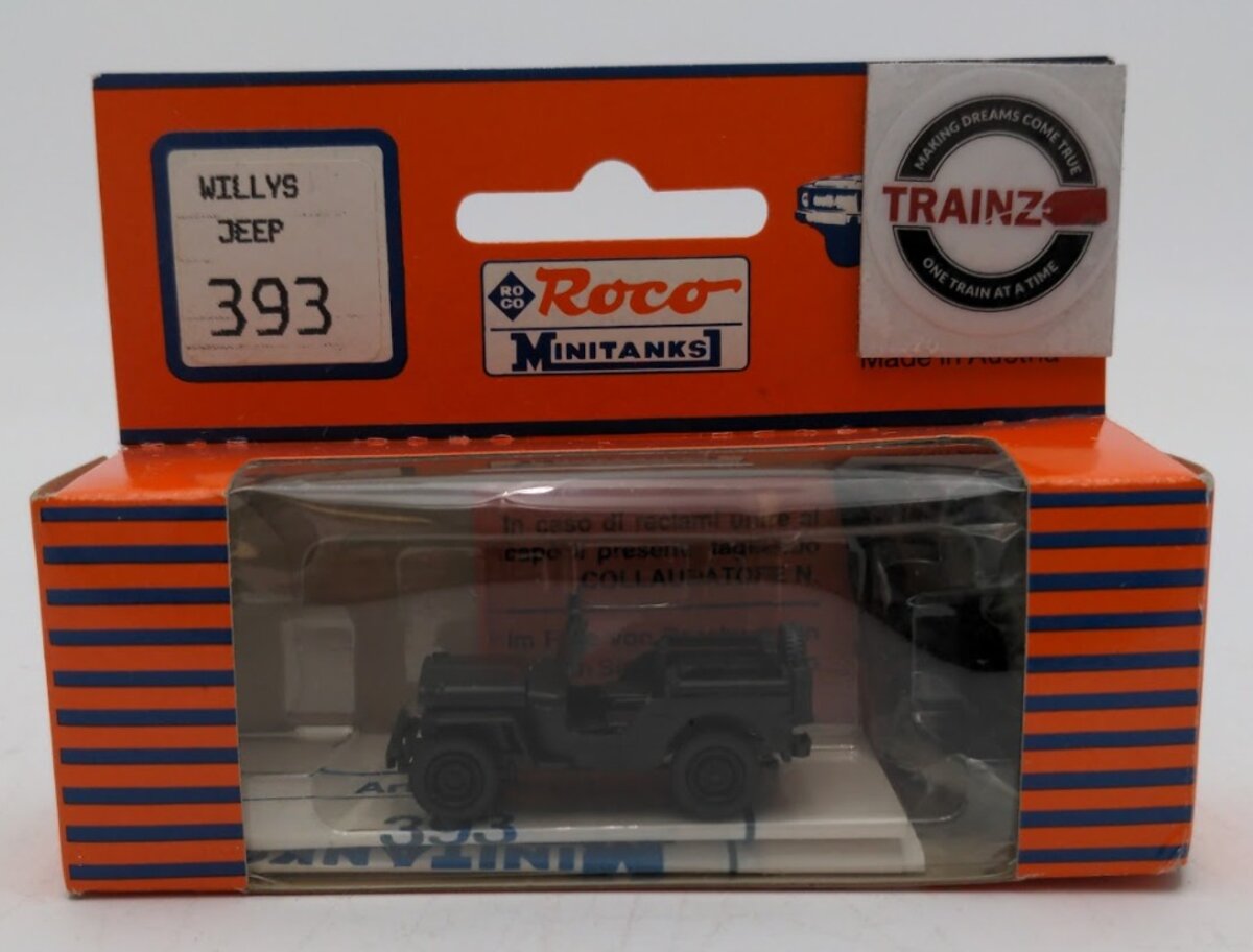 Roco 393 HO Scale Minitanks Military Willy's Jeep Plastic Kit