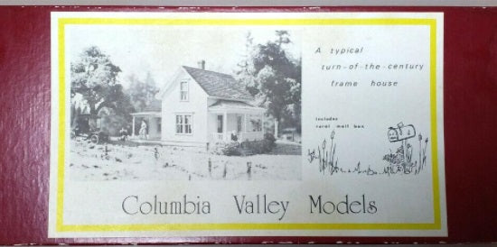 Columbia Valley Models 8702 HO Turn of the Century Dwelling Craftsman Kit LN/Box