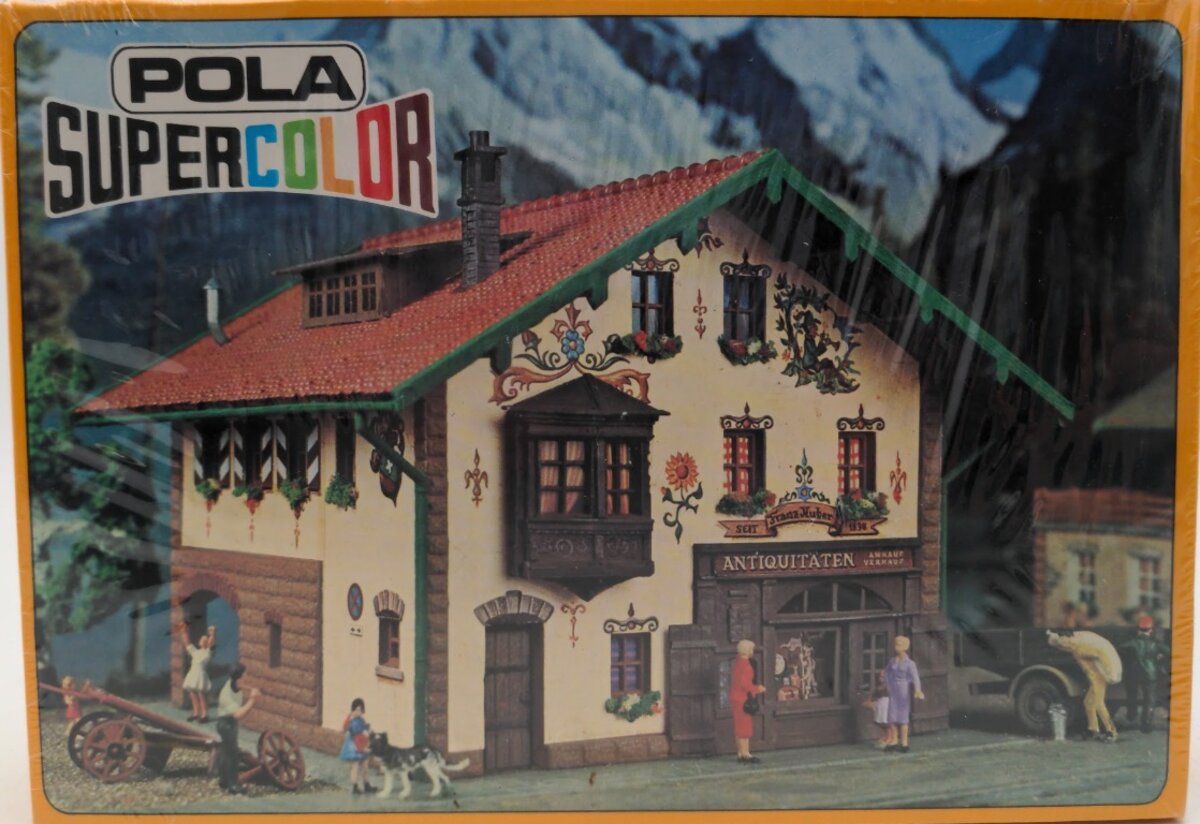 Pola 533 HO Scale Super Color Alphine House W/Antique Shop Building Kit