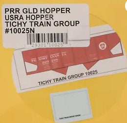 Tichy 10025 HO PRR Gold USRA Hopper Decals