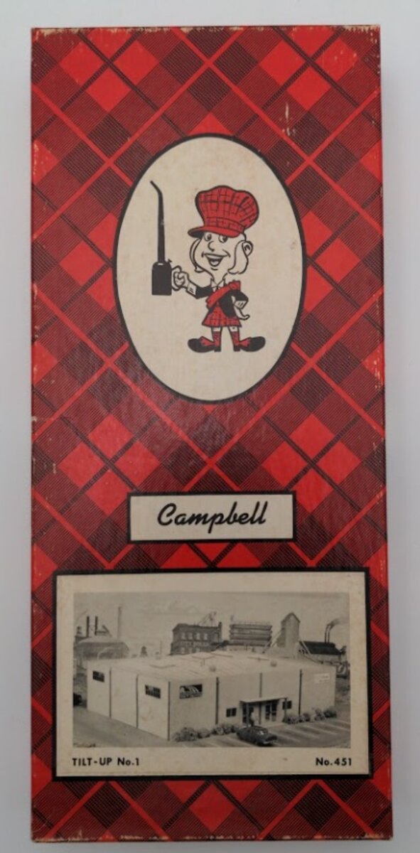 Campbell Scale Models 451 HO Tilt Up No. 1 Building Craftsman Kit