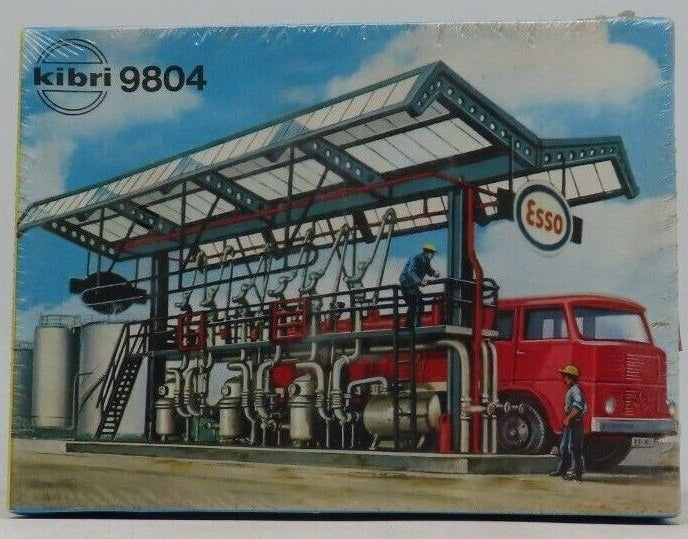 Kibri B-9804 HO Scale Esso Gas Refill Station Building Kit