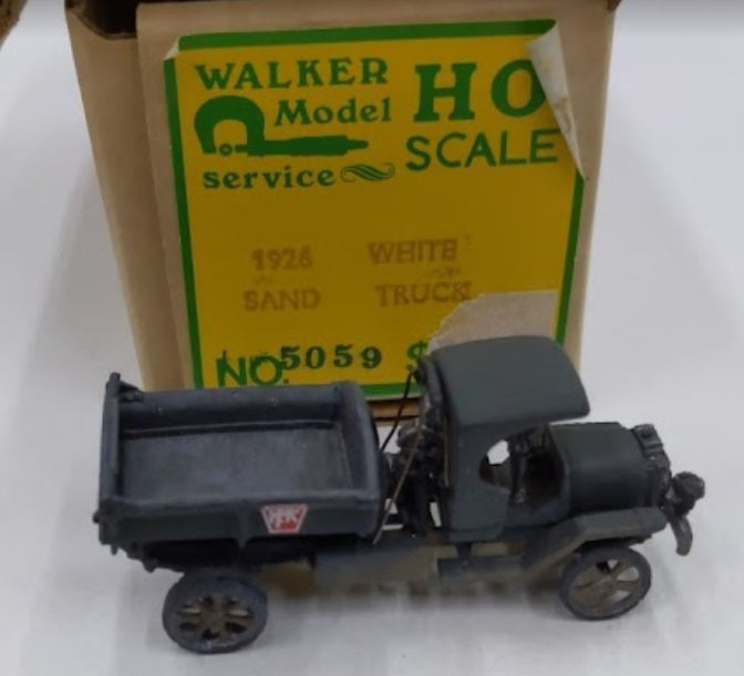Walker Model Service 5059 HO Scale 1926 White Sand Truck Unpainted Metal Kit