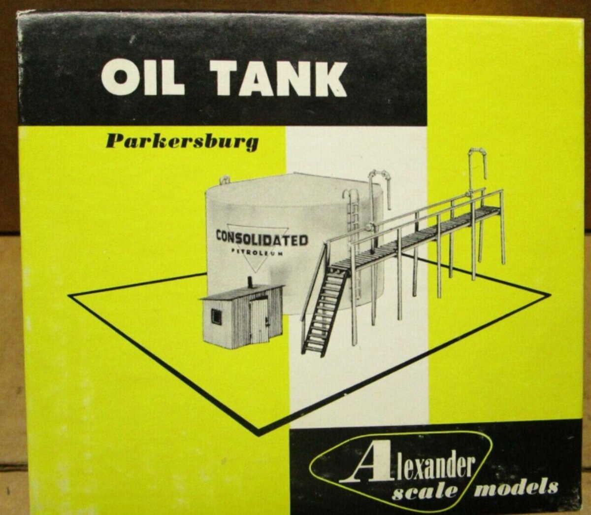 Alexander Scale RS-443 HO Scale Oil Tank & Rack Parkersburg 2000-Barrel