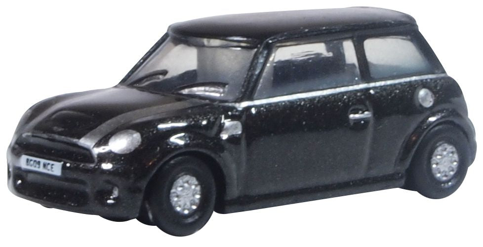 Oxford Diecast NNMN003 N Midnight Black BMW New Mini Hatch Car