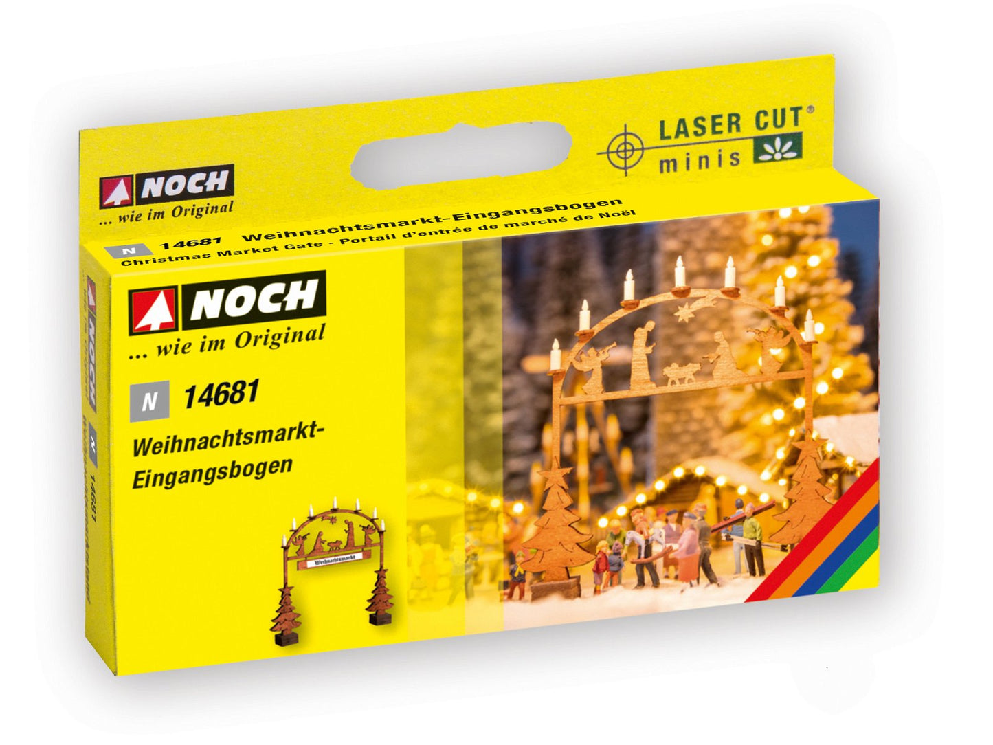 Noch 14681 N Christmas Market Entry Arch Laser-Cut Kit