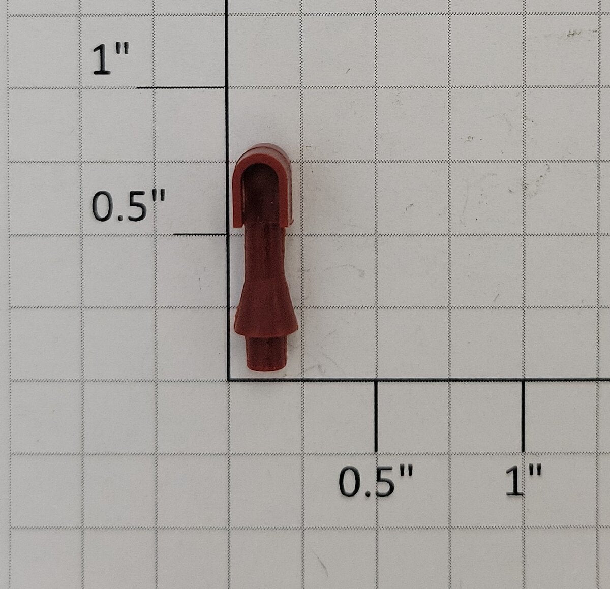 Marx 2225-1R O Gauge Bay Window Caboose Red Plastic Smoke Stack